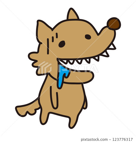 身體不適 可怕的狼 身體不適 可怕的狼 123776317