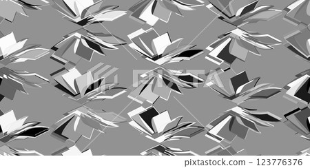 3D geometric pattern. Achromatic graphic seamless background. Grayscale simple backdrops. Vector illustration. Vector illustration 3D geometric pattern. Achromatic graphic seamless background. Grayscale simple backdrops. Vector illustration. Vector illustration 123776376
