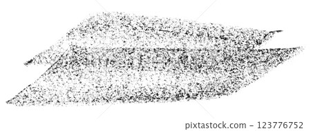 Separate black crayon brush strokes on transparent background. 123776752