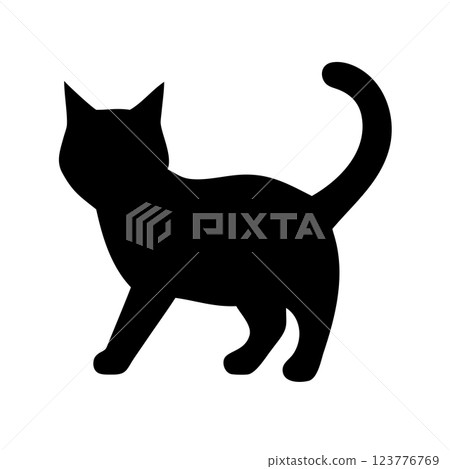 Minimalist Cat Silhouette Logo Perfect for Pet Stores, Veterinary Clinics, and Cat-Themed Businesses Minimalist Cat Silhouette Logo Perfect for Pet Stores, Veterinary Clinics, and Cat-Themed Businesses 123776769
