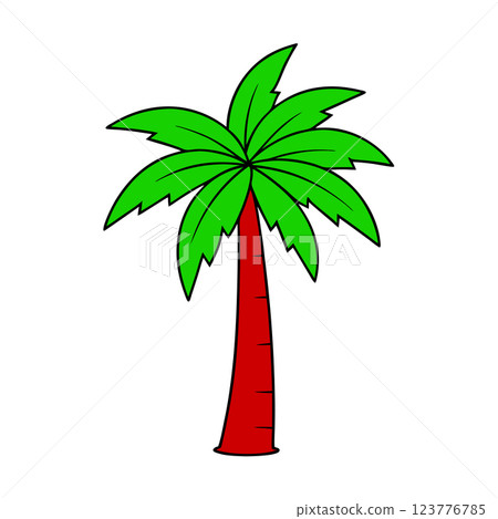 Retro Sunset Palm Tree Silhouette Vector Illustration Tropical Beach Vibes for T shirt Design Retro Sunset Palm Tree Silhouette Vector Illustration Tropical Beach Vibes for T shirt Design 123776785