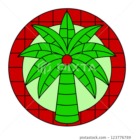 Retro Sunset Palm Tree Silhouette Vector Illustration Tropical Beach Vibes for T shirt Design Retro Sunset Palm Tree Silhouette Vector Illustration Tropical Beach Vibes for T shirt Design 123776789