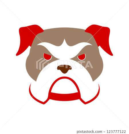 Angry Bulldog Silhouette Vector Icon Powerful Mascot Logo for Sports, Branding and T shirt Design Angry Bulldog Silhouette Vector Icon Powerful Mascot Logo for Sports, Branding and T shirt Design 123777122