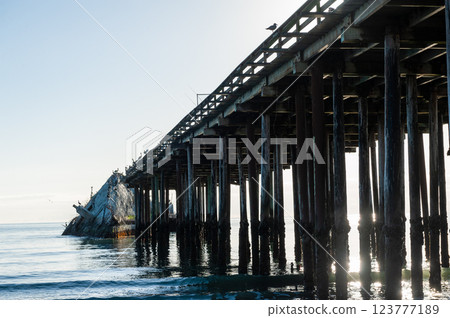 Sea Cliff Pier Aptos California 123777189