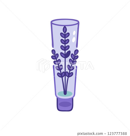 Lavender Plant in Pot Icon Simple Floral Illustration for Wellness, Gardening, and Home Decor Lavender Plant in Pot Icon Simple Floral Illustration for Wellness, Gardening, and Home Decor 123777388