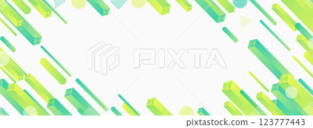 Pong 幾何綠色漸層背景圖案框架 123777443