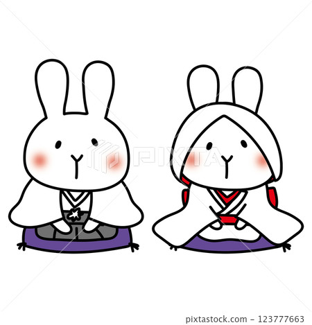 White rabbit kimono wedding White rabbit kimono wedding 123777663