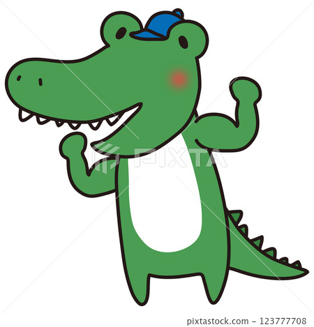 肌肉發達的鱷魚兄弟 123777708