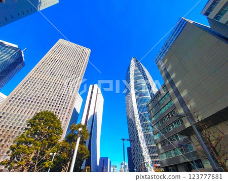 商業照片: 街道· 建築物· 東京· 新宿· 城市· 摩天大樓· 天空 123777881