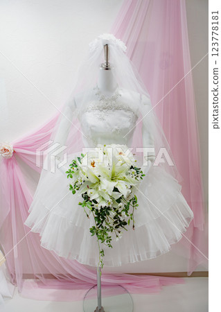 Bride wearing a wedding dress Bride wearing a wedding dress 123778181