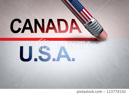 US Canada Border Concept 123778192