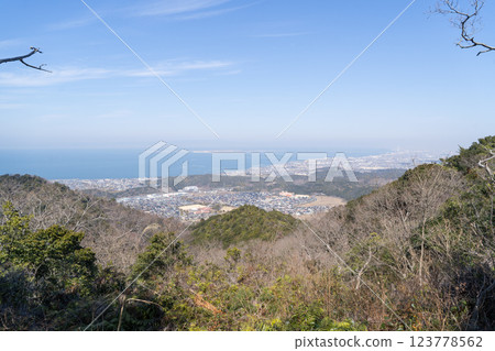 The view from the hiking trail of Mt. Manaishi (Kisen Alps) The view from the hiking trail of Mt. Manaishi (Kisen Alps) 123778562