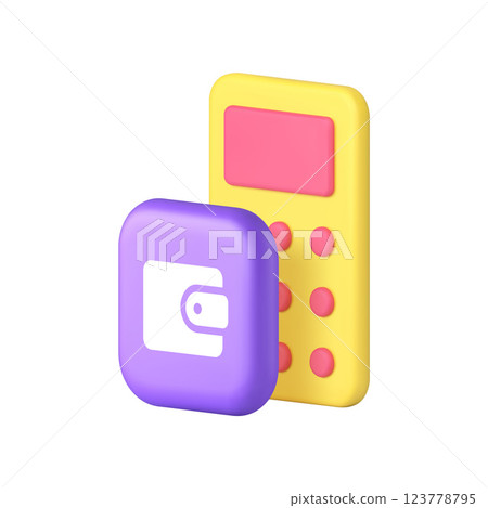 Budget balance finance money accounting calculation 3d icon realistic vector illustration Budget balance finance money accounting calculation 3d icon realistic vector illustration 123778795