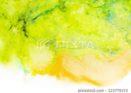 美麗的藍色水彩畫框 美麗的藍色水彩畫框 123779153