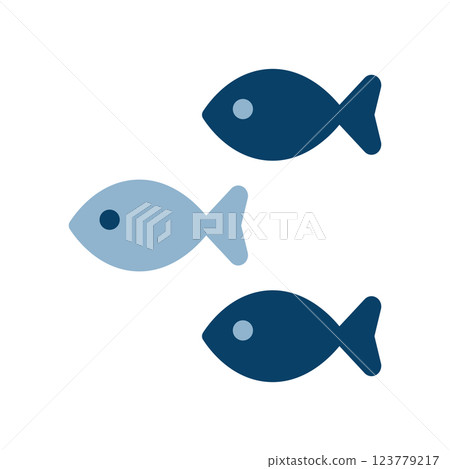 魚群圖示插圖 123779217