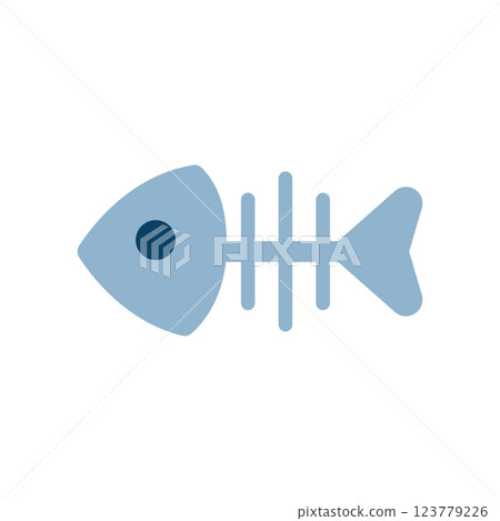 Fish bone icon illustration 123779226