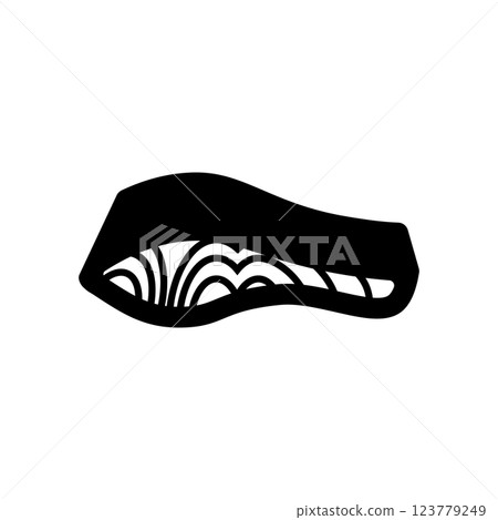 Salmon fillet icon illustration 123779249