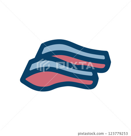 鮭魚魚片圖示說明 123779253