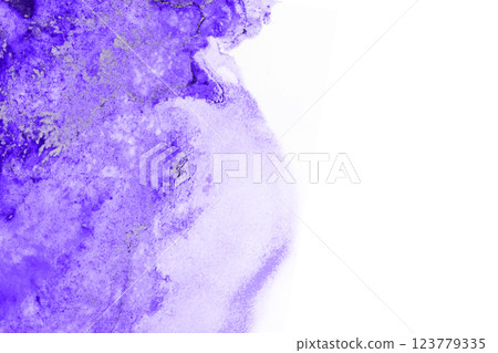 美麗的藍色水彩畫框 美麗的藍色水彩畫框 123779335