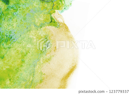 美麗的藍色水彩畫框 美麗的藍色水彩畫框 123779337