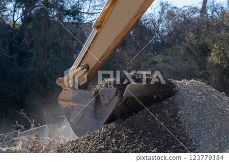 Bucket of excavator Bucket of excavator 123779384