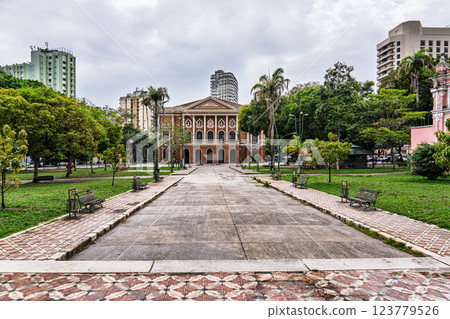 Praca Da Republica, Republic Park at Belem do Para, Brazil 123779526