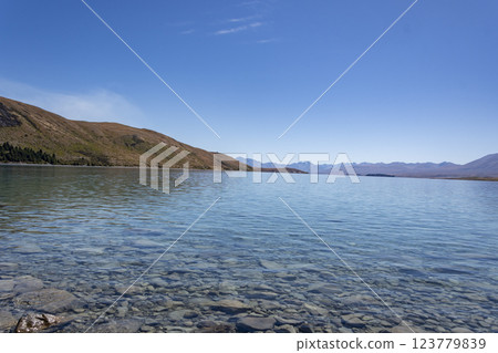 Lake Tekapo, South Island, New Zealand Lake Tekapo, South Island, New Zealand 123779839