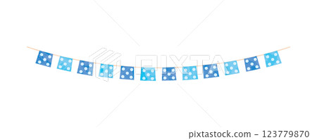 材質 - 藍色花環 2025-8 材質 - 藍色花環 2025-8 123779870