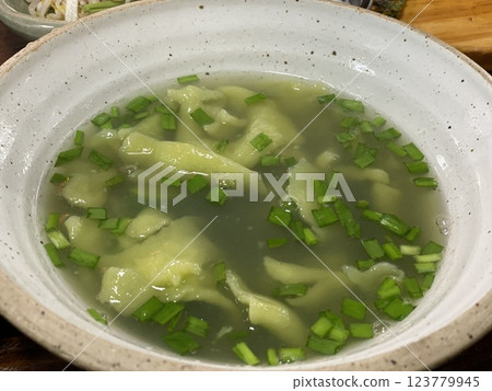 "Hearty Daseulgi Sujebi: Freshwater Snail Noodle Soup" "Hearty Daseulgi Sujebi: Freshwater Snail Noodle Soup" 123779945