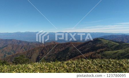 Spectacular views! Fujimidai Plateau in autumn [Achi Village, Nagano Prefecture] 123780095