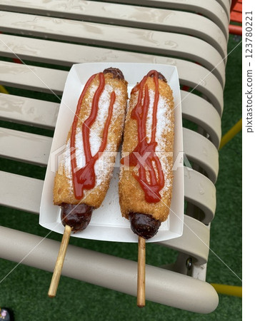 "Hot Dog: A Classic Comfort Food Snack" "Hot Dog: A Classic Comfort Food Snack" 123780221