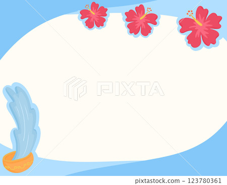 Blue background and Songkran Day illustration Blue background and Songkran Day illustration 123780361