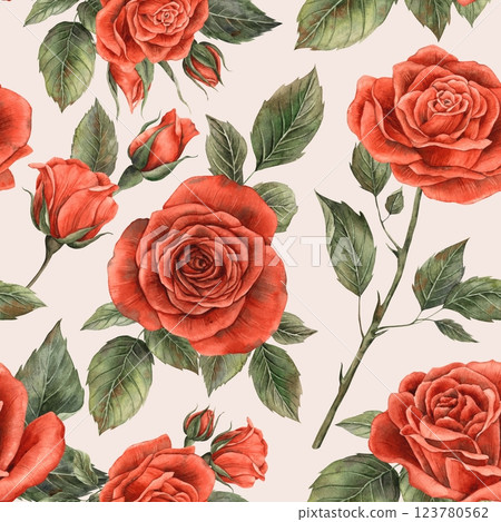 Red bright realistic roses with buds and leaves, open envelope and sealed envelope with wax seal. Watercolor hand-drawn frame, suitable for decorating holidays Valentine's Day, weddings, birthdays Red bright realistic roses with buds and leaves, open envelope and sealed envelope with wax seal. Watercolor hand-drawn frame, suitable for decorating holidays Valentine's Day, weddings, birthdays 123780562