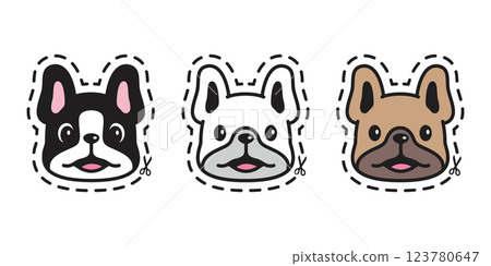 dog vector french bulldog icon face head cartoon character smiling puppy cutting sticker pet doodle illustration symbol isolated dog vector french bulldog icon face head cartoon character smiling puppy cutting sticker pet doodle illustration symbol isolated 123780647