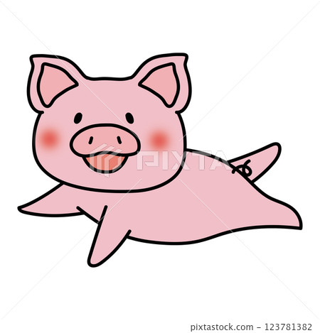 Flying pig 123781382