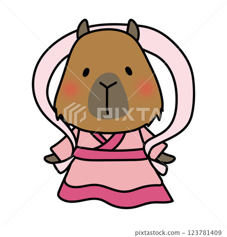 水豚扮成織姬 123781409