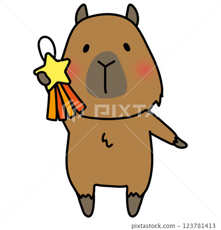 Capybara decorating for Tanabata 123781413