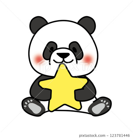 拿著星星的熊貓 拿著星星的熊貓 123781446