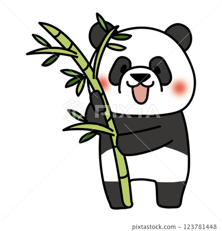 熊貓準備竹子迎接七夕 123781448