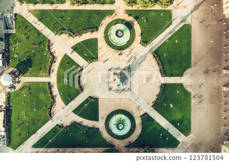 Schlossplatz in Stuttgart, Germany 123781504