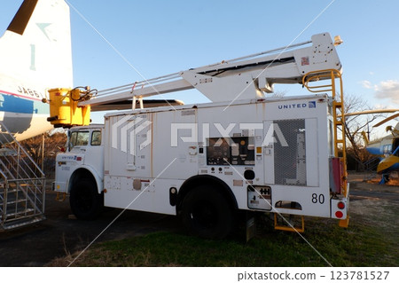 A de-icing car on display at the Museum of Aeronautical Sciences A de-icing car on display at the Museum of Aeronautical Sciences 123781527