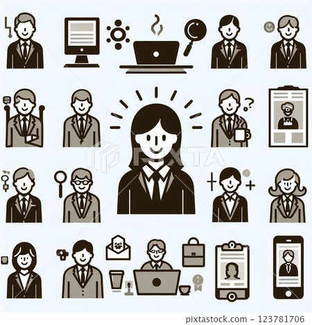 商人 中年 123781706