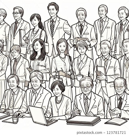 Businessmen Middle-aged 123781721