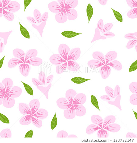seamless pattern of plumeria flowers seamless pattern of plumeria flowers 123782147
