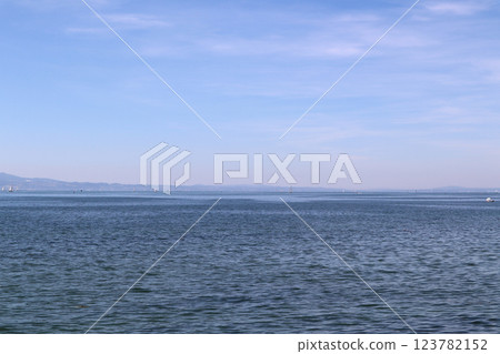 Panorama of Lake Constance, Lindau, Bavaria, Germany 123782152