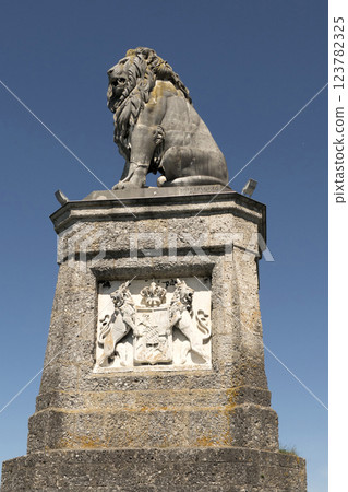 Port of Lindau on Lake Constance, Bavaria, Germany 123782325