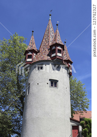 Diebsturm in Lindau on Lake Constance, Bavaria, Germany 123782327
