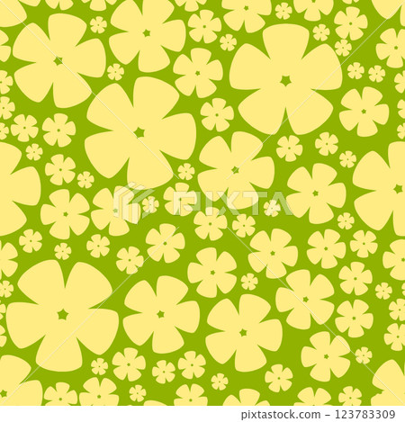 Seamless floral pattern vector illustration 123783309