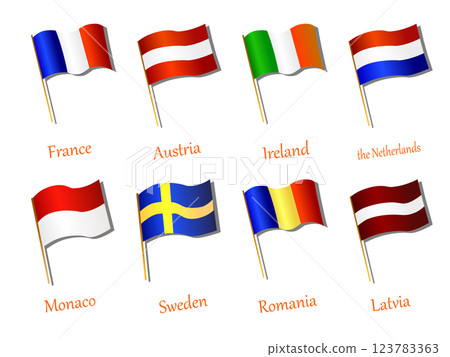 European flag icon vector illustration 123783363