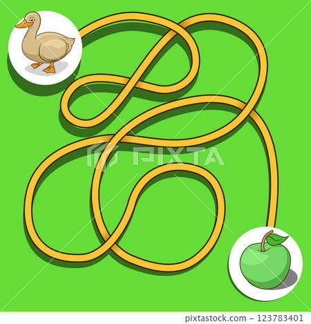 Layout for game labyrinth find a way duck vector Layout for game labyrinth find a way duck vector 123783401